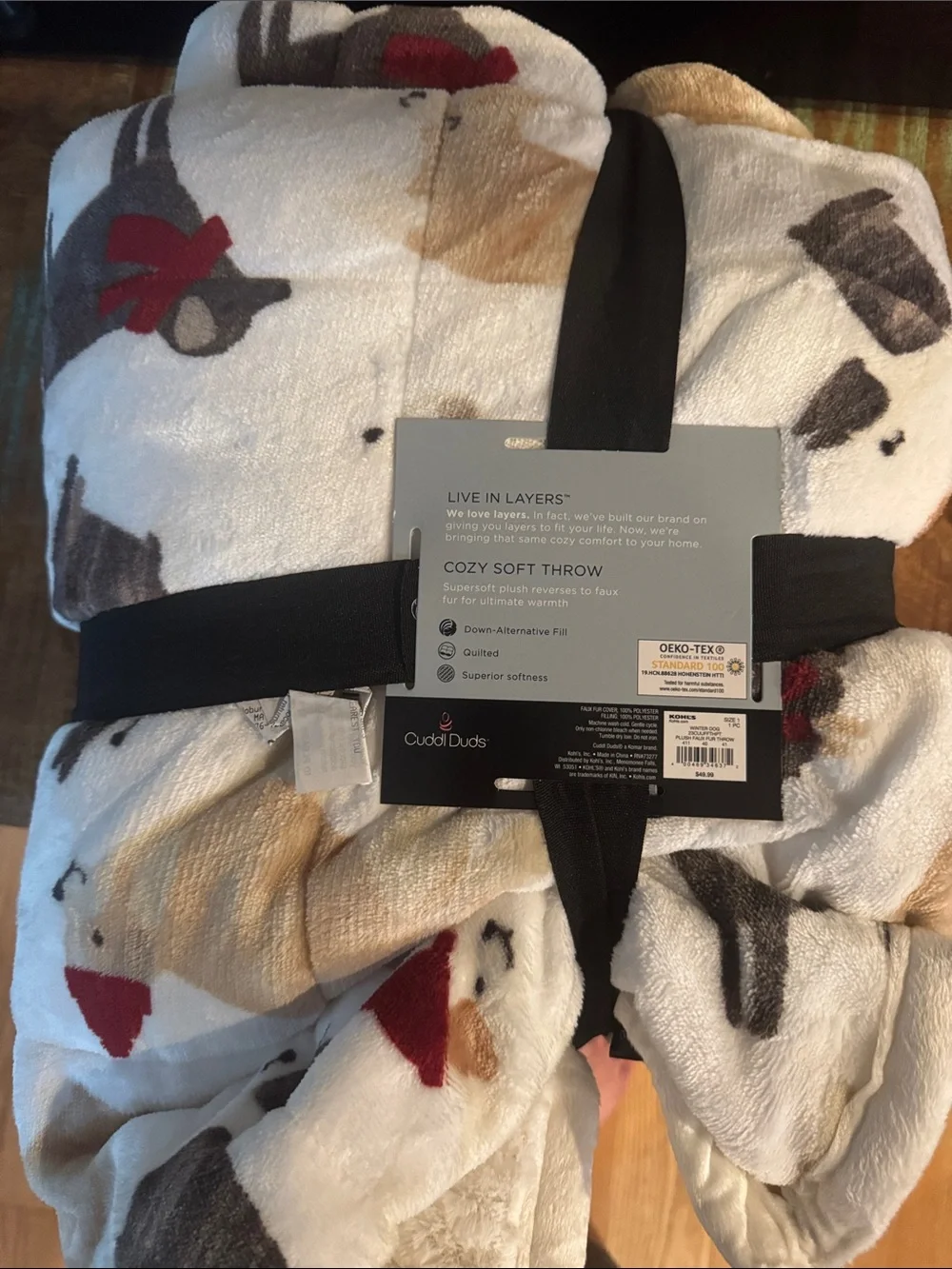 Cuddl Duds Cozy Soft Throw Blanket